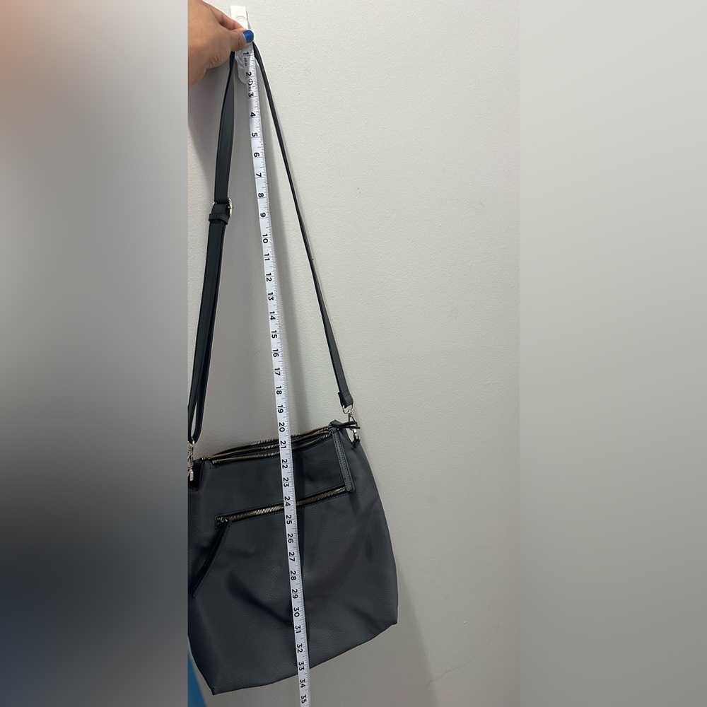 FIORELLI EST.1988 GRAY Pebbled BAG - Crossbody & Shoulder Straps Purse - Picture 11 of 12